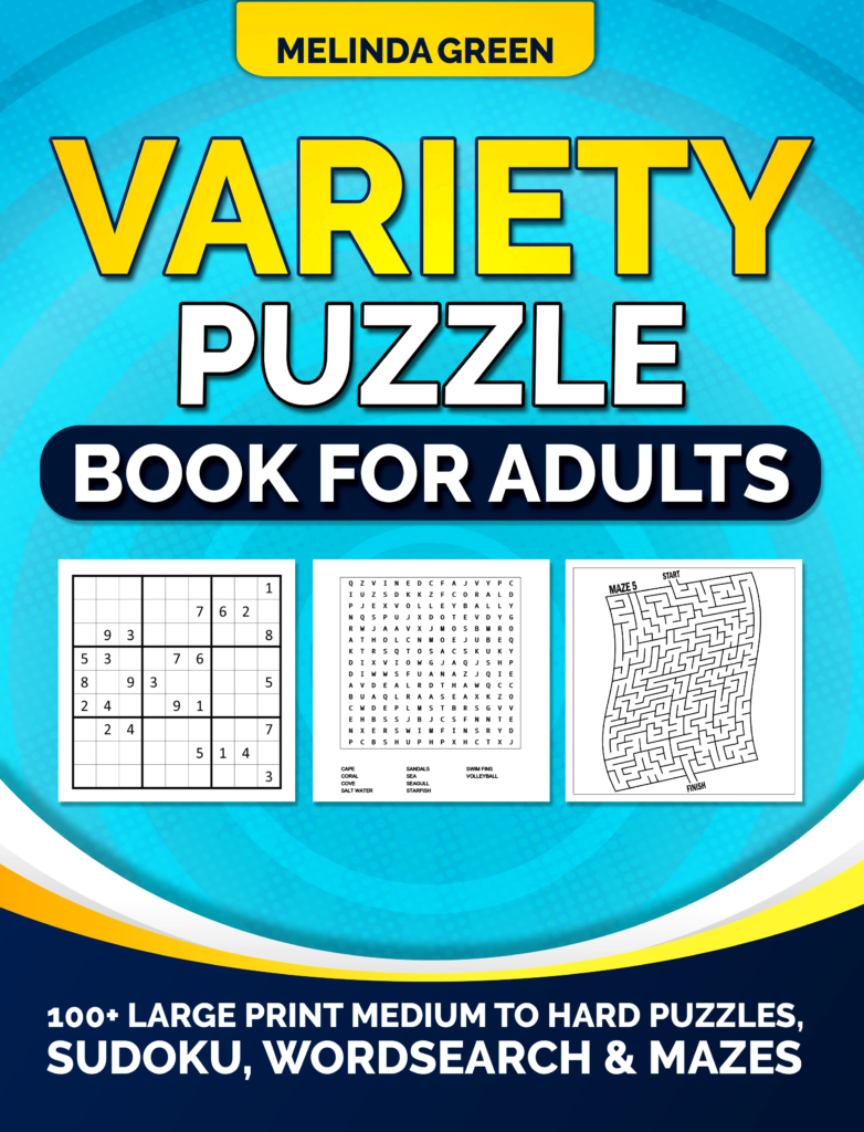 variety puzzle book for adults